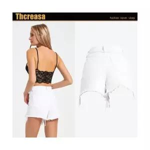 여자 청반바지 스판 원템4 포켓 데님 비치 바캉스룩 핫팬츠