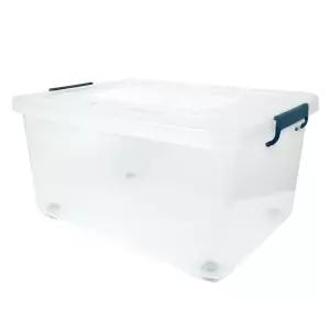 스페이스에디터 80리터 특대형 투명 리빙박스