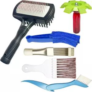 에어컨 핀 클리닝 키트 HVAC 코일 도구 세트 빗 스트레이트너 양면 극세사 브러시 AC 라디에이터 통풍구