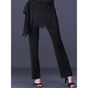 여성 바지 댄스복 무대 라인 여자 가을 대회복 공연복 라틴 체조 레오타드 스탭랄라