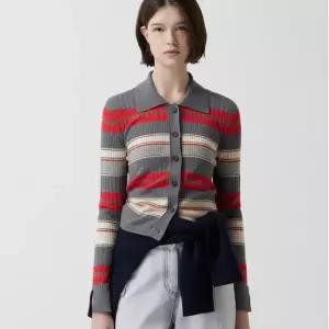 [롯데백화점]쥬크 컬러믹스 멀티 스트라이프 가디건 Z254KSL018