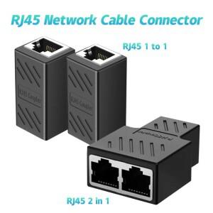 RJ45 커플러 Cat6 Cat5e 이더넷 케이블 연장 어댑터 라인 암-암의 1000Mbps LAN 커넥터