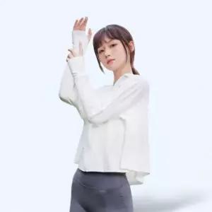 후드 크롭 바람막이 자외선 차단 경량바람막이 4color 여자후드집업