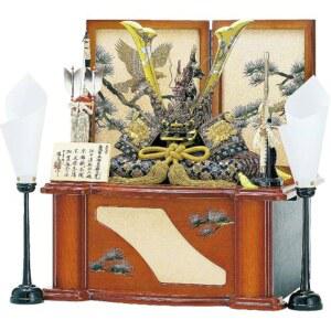 도쿄 말차 선택 사무라이 가부토 헬멧 동상 세트, 장식 예술, 용과 호랑이, 중세 인물, 스탠드, 병풍