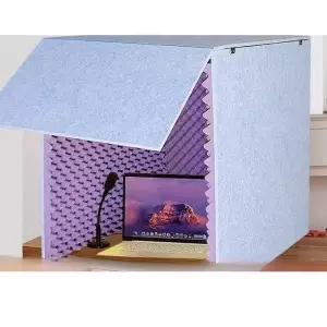 녹음 스튜디오 방음박스 실드 가정용 보컬 방음 소음감소 간이 패널 방송 그레이 소음 노래