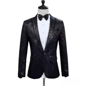 트로트 반짝이 스팽글 무대복 세트 무대의상 블랙 파티