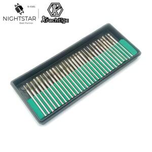 30Pcs 생크 2.35mm 3M 호환m 다이아몬드 그라인딩 헤드 세트 버 바늘 포인트 조각 연마 유리 드릴 비트 로