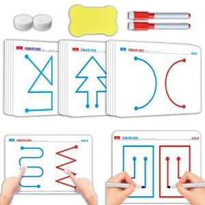아이 펜 제어 훈련 교육 키덜트 몬테소리 파인 모터 스킬 트랙 보드 사고 도전 두뇌 게임 교구 감각