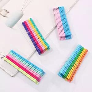 제니 믹스 컬러 실핀 10P세트 앞머리핀 헤어핀