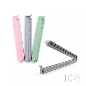 시리얼 스내지 밀봉 과자 클립 파워 봉지 165mm 대3P 봉지클립 밀봉클립 밀봉집게 봉지집게 주방정리