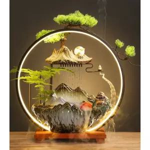 미니 실내 분수 가습기 풍경 물소리 물레방아 개업선물