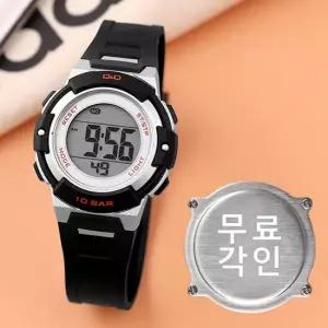무료각인 큐앤큐 G32A-007VY 어린이 방수 아동우레탄시계 d