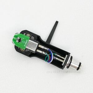 호환 오디오 기술용 새 AT-VM95E/H 턴테이블 헤드쉘/카트리지 콤보 키트 그린