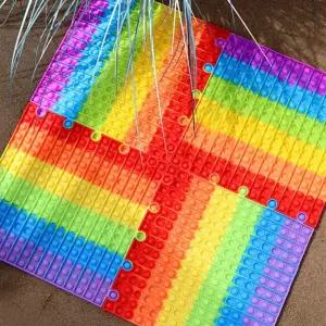 (다담교육) 소근육 발달 초대형 30cm 푸쉬팝 퍼즐/어린이/감각/교구/집중력/창의력/유아/아기/장난감/학습