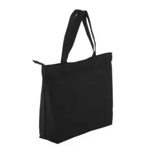 컬러 에코백 지퍼 블랙 WF03AD7