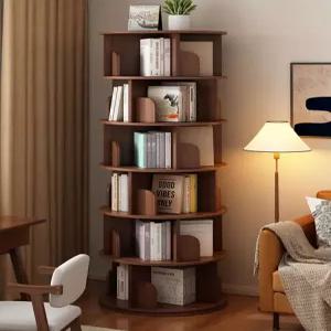 회전책장 6단 코너 스토리지 인테리어 틈새 책장