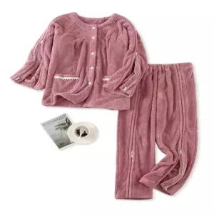 편안한 와상환자복 트임 오픈 여성 병원 골절 겨울 노인