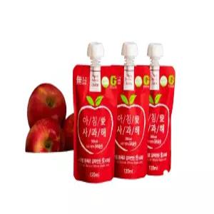 순수마을 아침애 생사과즙(아침애 사과해),화성열매 NFC저온착즙 스파우트 안전캡 100pack 형 포장