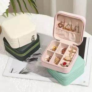 앙상블 컴팩트 악세사리 보관 수납함 휴대 여행 캐리어 사은품 선물 보석 귀걸이 목걸이 반지 함 케이스