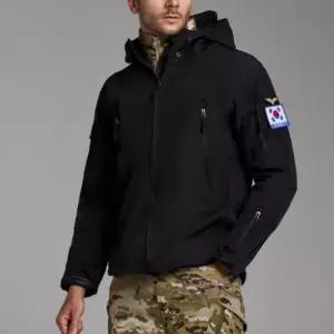 남성 겨울용 플리스 밀리터리 후드 점퍼 방한 자켓