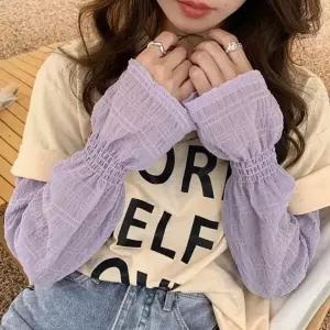 여성 여름 팔 가리개 쿨토시 자외선 차단 팔토시 골프 테니스 자전거