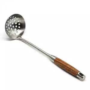 스테인리스 건더기 국자 타공 조리용 체 국자 미니