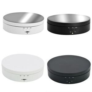 촬영용 전기 회전 디스플레이 스탠드 360 도 턴테이블 주얼리 거치대 배터리 비디오 소품 3 단