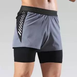 사선포인트 지퍼포켓 스포츠 레깅스 반바지 운동복