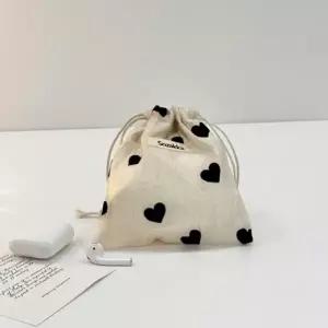 (옵션 OA.하트스트링파우치)지앤지 OA 하트 복주머니 미니 파우치 동전지갑 립파우치 복조리 스트링파우치