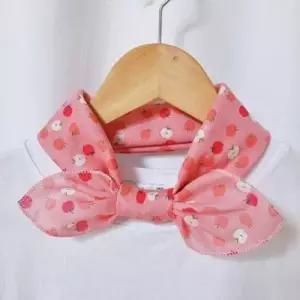 쁘띠스카프 빅사이즈 새콤과일 아사면 핑크 손수건 WF0D38C