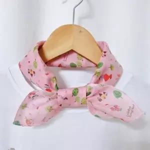 쁘띠스카프 핑크 손수건 빅사이즈 빨간망토 아사면 WF0D354