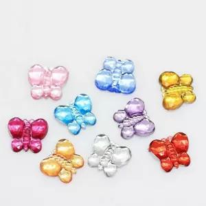 나비모양 큐빅 보석 약2000개 대용량 공예 장식재료 동대문비즈 휴대폰꾸미기 아크릴 데코덴 부자재