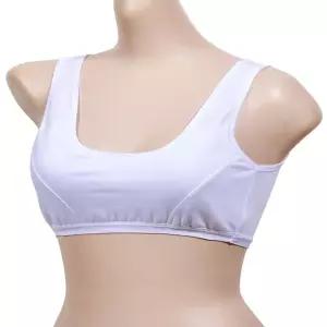 주니어 스포츠 브라 면스판 메가스타 부드러운 초경량 1단계 운동용