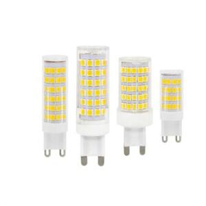 밝은 LED 전구 G9 2835 SMD 램프 정전력 조명 6W 9W 12W 220V 1- 10 개
