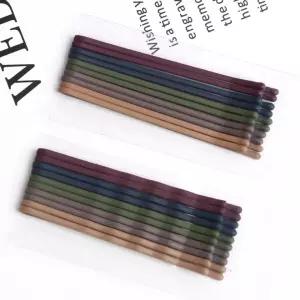 어텀 10개세트 실핀 헤어핀 컬러 무광