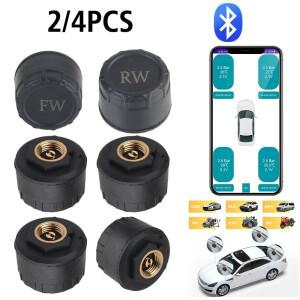 블루투스 APP 자동차 바이크 오토바이 타이어 압력 모니터링 시스템 TPMS 휴대폰 디스플레이 외부 경보 센
