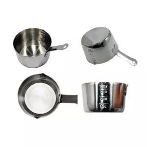 현이몰 스테인레스 에스프레소 180ml 샷잔 X2개 커피 계량 에스프레소잔 눈금샷잔 스텐샷잔 스텐레스샷잔