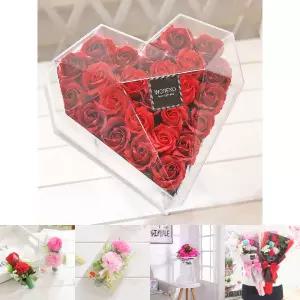 하트 장미 플라워박스 레드 생일 기념일 비누꽃 선물/유치원/졸업식/꽃다발/꽃/초등/학교/졸업/발표회/입학