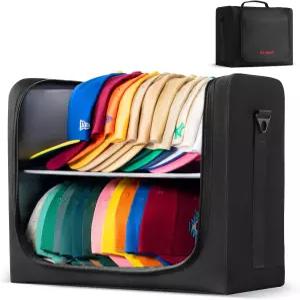 오즈에크르 모자 여행용 케이스 손잡이와 조절 가능한 어깨끈이 있는 대형 휴대용 정리 가방 여행 이사 및