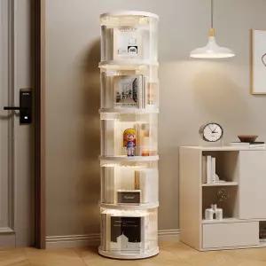 회전 책장 틈새 북선반 조립식 선반 책꽂이 서재 카페