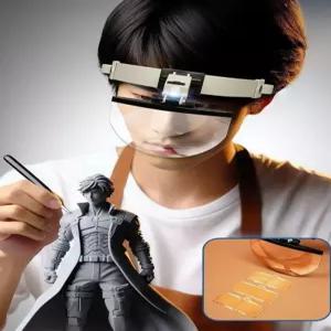 헤드셋형 고배율 LED 확대경 고화질 수리 독서용 펜타입 현미경