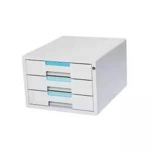 파일캐비넷 시스템 KEY 서류함 소형 3단 열쇠서류함 잠금서랍장 파일캐비넷