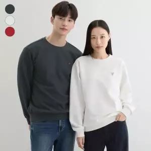 게스 ON 유니 기모 삼각직조라벨 맨투맨 NP4KE405 139699