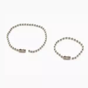 구슬줄 10cm 15cm 50개입 연결줄 악세사리 군번줄 쇠 구슬줄 군번줄 연결링