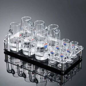 마오타이주 전용잔 바이주잔 주류 핸드백 2병 선물세트 상자 8개 80ML 중국술잔