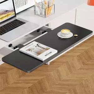 서랍형 접이식 확장 책상 테이블 노트북 데스크 선반 수납 슬라이딩