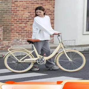 여성용 경량 클래식 자전거 22 24인치 빈티지 산책용