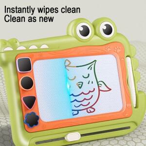 어린이용 작은 악어 색상 자석 그림판 손글씨판 유치원 아기 글쓰기판 장난감