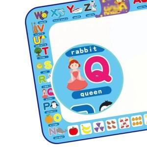 100x80cm 물놀이 매직 드로잉 매트 색칠 그림판 교육용 장난감 (2-7세 남아/여아용)