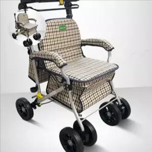 (제스트)노인 보행기 실외용 어르신 접이식 바퀴형 차 할머니
